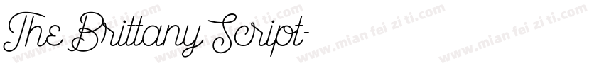 The Brittany Script字体转换